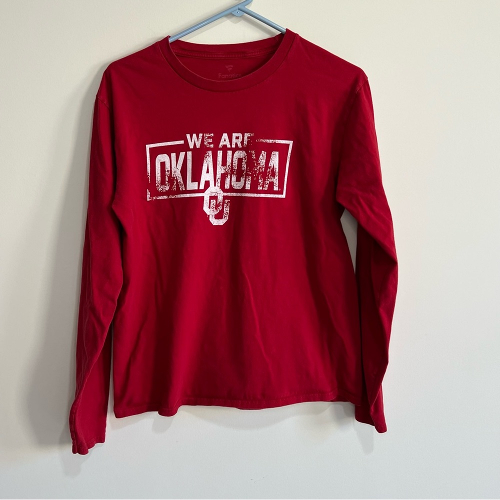 Fanatics Red “We Are Oklahoma” Long Sleeve Tee